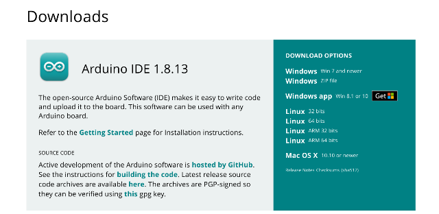 title :『 chromebookにarduinoIDEを入れてみる 』画像説明文 :chromebookではLinux版をダウンロードします。